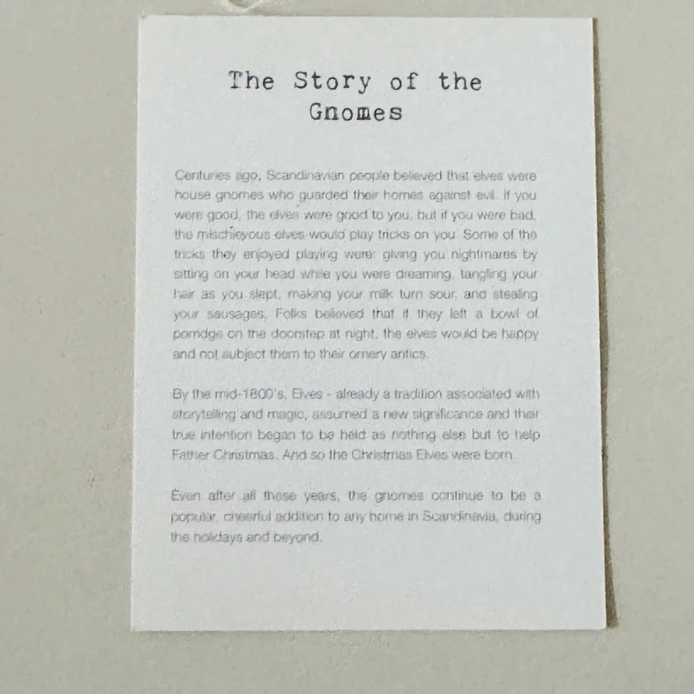 Mini Wool Felt Scandinavian Holiday Gnome Trio - Picture 6 of 6